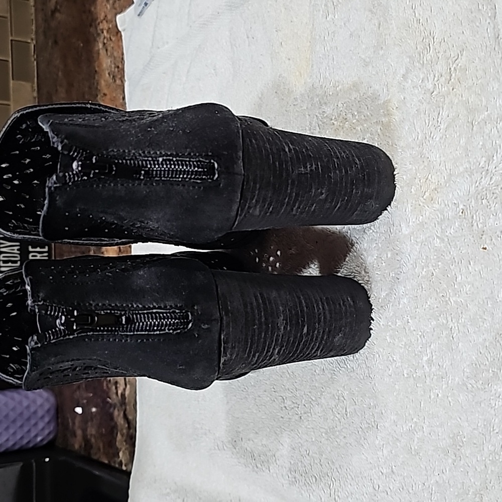 Black Booties Open Toe - image 3